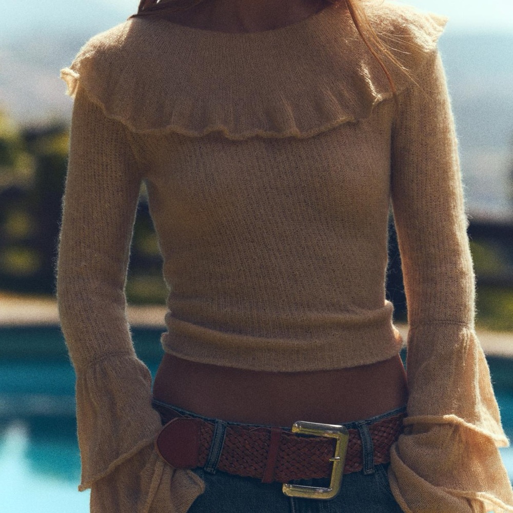 Zara Alpaca and Wool Blend Sweater Size M